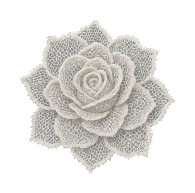 Mână care coase un model floral